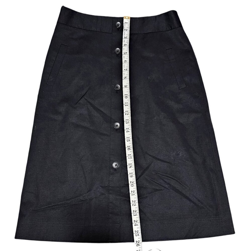 Classiques Entier Black Button-Front A-Line Skirt… - image 5